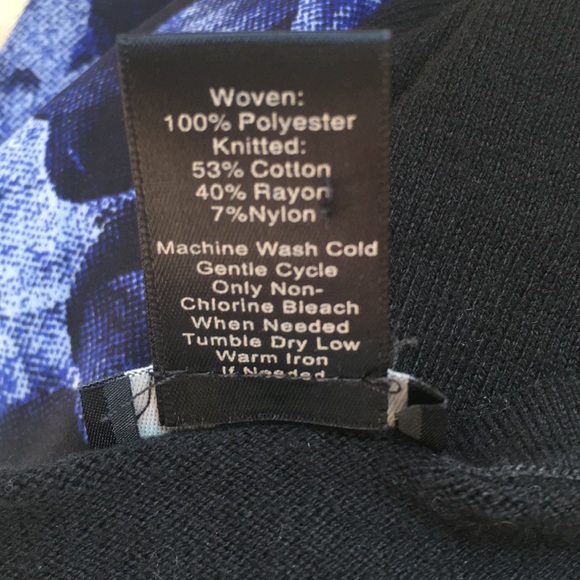 Ann Taylor Blue & Black Floral Cardigan - Picture 5 of 5